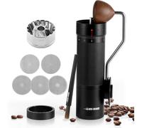 MHW-3BOMBER Moulin à café manuel R3 avec meule conique en acier inoxydable CNC et 5 écrans pour presse française, goutte à goutte, espresso, réglable de l'extérieur, moulin à café manuel avec bac magn