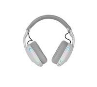 Mars Gaming Casque gaming MHW-Pro – Sans fil ARGB Flow, Son 7.1, Bluetooth 5.3, micro double, Blanc
