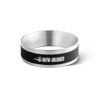 MHW3BOMBER Entonnoir doseur magnétique de 58 mm, anneau de dosage de café, accessoires pour expresso en acier inoxydable, garder bien rangé, aucun déchet, verrouillage vers