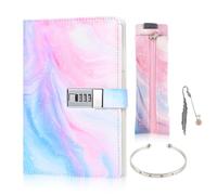 MHwan Journal Intime Fille avec Code, Coffret Cadeau | pour Filles de 7 8 9 10 11 12 13 14 Ans, Noël, Anniversaire, Rentrée Scolaire, Carnet Secret Fille, Coffret Cadeau Étudiantes