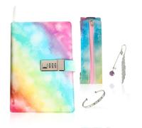 MHwan Journal Intime Fille avec Code, Coffret Cadeau pour Filles de 7, 8, 9, 10, 11, 12, 13 et 14 Ans, Noël, Anniversaire, Rentrée Scolaire, Carnet Secret Fille, Coffret Cadeau pour Étudiantes