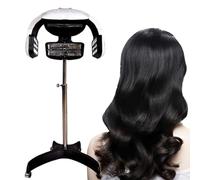 MhWrughts Casque sèche-Cheveux, Support avec minuterie pour Salon de Coiffure, Machine de Traitement à l'huile pour permanentes, Salons de Coiffure et instituts de beauté, Hauteur réglable
