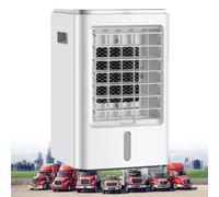 MhWrughts Climatiseur Portable pour fourgonnette 12V/24V, Mini Refroidisseur d'air par évaporation avec télécommande et Faible Niveau sonore pour Cabine de Camion, Camping-Car Car&home-24V