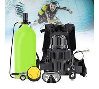 MhWrughts Kit de Bouteille de plongée Portable avec Adaptateur à étrier, Bouteille de plongée 3L/4L avec Harnais Dorsal, équipement respiratoire sous-Marin Yellow4L-B
