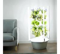 MhWrughts Kit de Culture hydroponique en Tour, Tour hydroponique avec Lampes LED, Papier de Test de pH, kit de Culture aéroponique pour Jardin Vertical pour Fruits et légumes,7Layer-Green