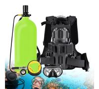 MhWrughts Kit de plongée avec Sac à Dos, Harnais et manomètre, Bouteille de plongée Portable 3000 PSI, Mini équipement de plongée 3L4L Yellow3L-A