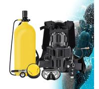 MhWrughts Kit de plongée Portable 3000 PSI, Bouteille de plongée 3L/4L avec Harnais Dorsal réglable, Mini équipement de plongée de Secours pour la plongée Loisir Green3L-B
