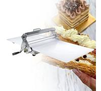 MhWrughts laminoir Manuel et Rouleau à Fondant avec Grande Planche, épaisseur Réglable 0,5-27mm, Laminoir à Pâte Pliable, Laminoir à Pâtisserie Pliable Professionnel pour Boulangerie, Pizza,RS201