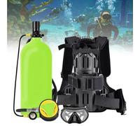 MhWrughts Mini Bouteille de plongée avec Sac à Dos à Double bandoulière, Bouteille de plongée Portable 3L/4L 3000PSI, équipement de plongée en Aluminium 6061 Yellow3L-A