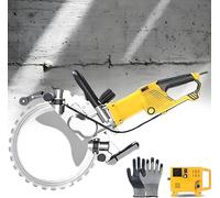 MhWrughts Scie à Anneau éLectrique, Scie à BéTon ToroïDale 5000 W, Machine éLectrique De DéCoupe De Murs en BéTon, Rainureuse Murale à Scie Annulaire éLectrique pour BéTon,39cm