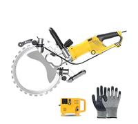 MhWrughts Scie annulaire pour béton, scie annulaire électrique pour découpe Murale, rainureuse Murale électrique sans balais, pour Granit, Pierre, Brique, marbre, béton, Moteur en cuivre Pur,29cm