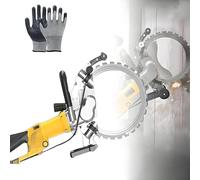 MhWrughts Scie annulaire pour béton, scie annulaire électrique pour découpe Murale, rainureuse Murale électrique sans balais, pour Granit, Pierre, Brique, marbre, béton, Moteur en cuivre Pur,29cm