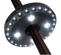 MHY® - Lampe de parasol de terrasse, 28 LED avec 3 modes d'éclairage sans fil, éclairage pour parasols de terrasse, tentes de campin