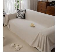 MHY® serviettes de canapé, toutes les saisons, couvercle de canapé, couvercle de canapé, lave-linge, Blanc crème, 180 * 130cm