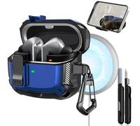 MHYALUDO Compatible avec Samsung Galaxy Buds3/Galaxy Buds3 Pro (2024), étui pour casque anti-chute de qualité militaire avec boucle de randonnée et kit de nettoyage, également avec support de