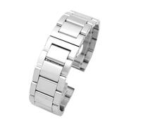 MHYATIO Accessoires de bracelet en acier inoxydable solide compatibles avec Armani Jeep Fossil Tissot Casio PRG-600 650 Swordfish 316 Bracelet de montre en acier métallique 20 mm(A-silver,18mm)