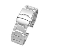 MHYATIO Accessoires de bracelet en acier inoxydable solide compatibles avec Armani Jeep Fossil Tissot Casio PRG-600 650 Swordfish 316 Bracelet de montre en acier métallique 20 mm(B-silver,18mm)