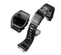 MHYATIO Compatible avec Casio Small Square DW-H5600 Ensemble de montres for homme Boîtier de montre en acier en métal modifié Bracelet de montre en acier inoxydable Accessoires Bracelet de montre(GREE
