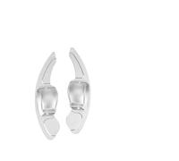 MHYESA Autocollant Changement Vitesse Pour Volant Voiture Pour Octavia Pour A7 Pour MK3 Pour 5E Pour RS Pour VRS Pour Superb Palettes Changement(For type B silver)