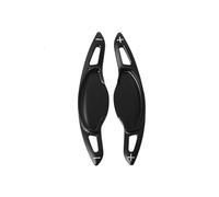 MHYESA Extension Palettes Changement Vitesse Aluminium Pour Civic Pour FE Pour FEL 2021 2022 2023 Pour Gen 11th G11 Accessoires Voiture 2 Pièces Palettes Changement(Black)