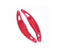 MHYESA Lot 2 Extensions Palettes Changement Vitesse En Aluminium Pour Volant Voiture Pour Cayenne Pour 911 Autocollants Palettes Changement(Red)