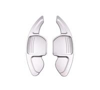 MHYESA Palette Changement Vitesse Voiture Pour Seat Pour Leon Pour ST Pour 5F Pour FR Pour Cupra Pour Arona Extension Volant Autocollant Levier Palettes Changement(Argent)