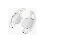 MHYESA Pour A3 Pour A4 Pour A5 Pour A6 Pour A7 Pour A8 Palettes Changement Vitesse Volant Aluminium Manettes D'extension Voiture Palettes Changement(Silver 1Pair)