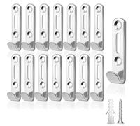 MHYMX Crochet Bache, Lot de 20 Crochets De Fixation pour Remorque 2 Trous Crochets de Serrage Robustes 54 X 12 mm Œillets de Remorque Accessoires Pour Bâche de Camping