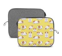 MHYRAC Housse pour ordinateur portable 14" Motif cochon d'Inde Flocon de neige