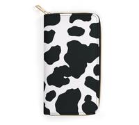 MHYRAC Portefeuille en cuir, orque mignon, petite taille et grande capacité, facile à transporter, vache, 19.7x10.5cm, Moderne