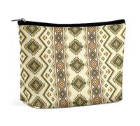 MHYRAC Trousse de maquillage amérindienne, trousse de toilette portable avec fermeture éclair pour un usage quotidien, voyage, Amérindien., Taille unique