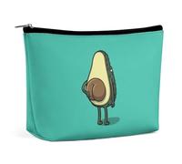 MHYRAC Trousse de maquillage portable avec fermeture éclair pour un usage quotidien, les voyages, Avocat mignon Anime, Taille unique