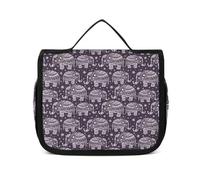 MHYRAC Trousse de toilette à suspendre, trousse de toilette motif éléphant mignon, trousse de maquillage pour voyage, affaires, vacances, Éléphant mignon., 22.5x18.5cm
