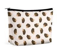 MHYRAC Trousse de toilette portable avec fermeture éclair pour un usage quotidien, voyage, Adorable hérisson., Taille unique