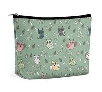 MHYRAC Trousse de toilette portable avec fermeture éclair pour un usage quotidien, voyage, Hibou animal, Taille unique