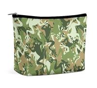 MHYRAC Trousse de toilette portable avec fermeture éclair pour usage quotidien, voyage, Grenouille Camouflage, Taille unique