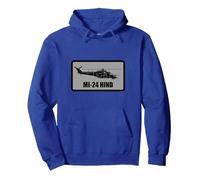 MI-24 Hind Sweat à Capuche, Unisexe pour Adultes, Bleu Royal, M