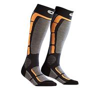 MI-BAS BACK SIDE, Chaussettes de sport Homme, GRIS ORANGE-NOIR, 43-44