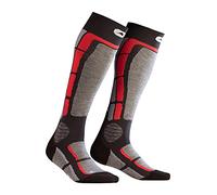 MI-BAS BACK SIDE, Chaussettes de sport Homme, GRIS ROUGE-NOIR, 43-44
