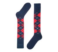 Burlington - Chaussettes longues Homme Preston M Kh - Chaudes fantaisie - Bleu 6155 - 40-46