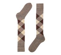 Burlington Chaussettes longues homme Preston M Kh – Chaudes fantaisie Marron 5256 – 40-46