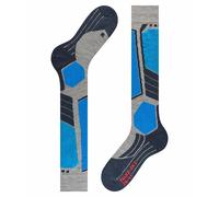 Falke Chaussettes de ski SK2 Intermediate M KH – chaudes, épaisses en laine – Homme Gris 42-43