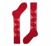 Burlington Chaussettes longues Whitby W Kh, chaudes fantaisie – Rouge Vermillion Red 8226, 36-41