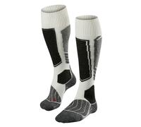 Falke Chaussettes de ski SK1 Comfort W – laine/soie, chaudes et épaisses, Blanc 37-38