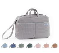 mi bollito Crossbody Sac de maternité pour poussette et hôpital Sac de rangement pratique et élégant de grande capacité Produit fabriqué en Espagne, gris clair, Taille unique