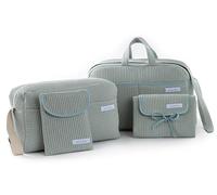 mi bollito - Pack essentiel pour mamans, papas et bébés : sac de maternité, sac de promenade, matelas à langer portable et organisateur de couches et lingettes. Fabriqué en Espagne., vert menthe