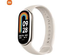 (MI) Bracelet 8 150 modes sportifs Oxygène sanguin-Surveillance de la fréquence cardiaque-Sommeil Différents bracelets à fermeture rapide Bracelet Mi Bracelet intelligent Bracelet de sport (or clair)