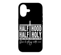 Mi-Cagoule Mi-Sacré Prie avec Moi Humour Audacieux Coque pour iPhone 17