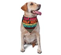 Mi-Cagoulé, Mi-Saint. Ça Veut Dire : Priez avec Moi, Ne Jouez Pas avec Moi. Bandana Chien Doux Écharpe pour Chien Mode Écharpe Triangulaire pour Animal De Compagnie Chat Quotidien