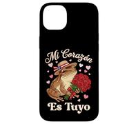 Mi Corazón ES Tuyo Coquí Grenouille avec Roses Boricua Valentine Coque pour iPhone 14 Plus